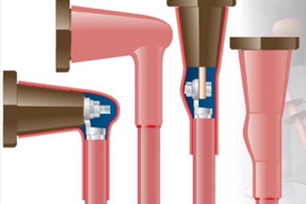 Botas termocontráctiles, de ángulo recto