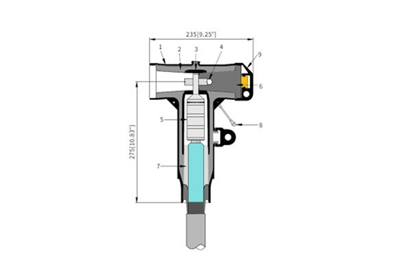 Conector separable tipo T de 25kV 600A 